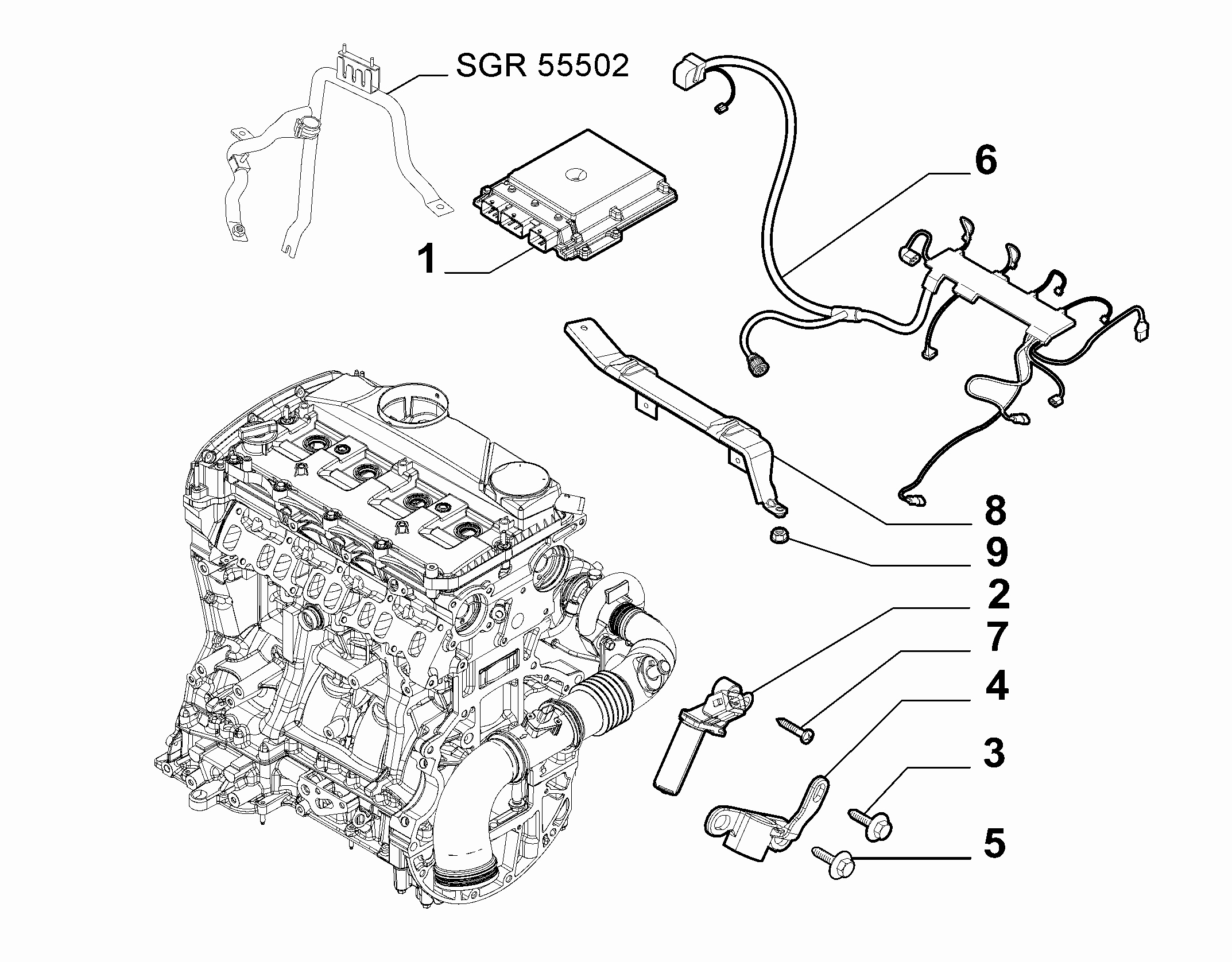 PEUGEOT 9662221580 - Датчик импульсов, коленвал parts5.com