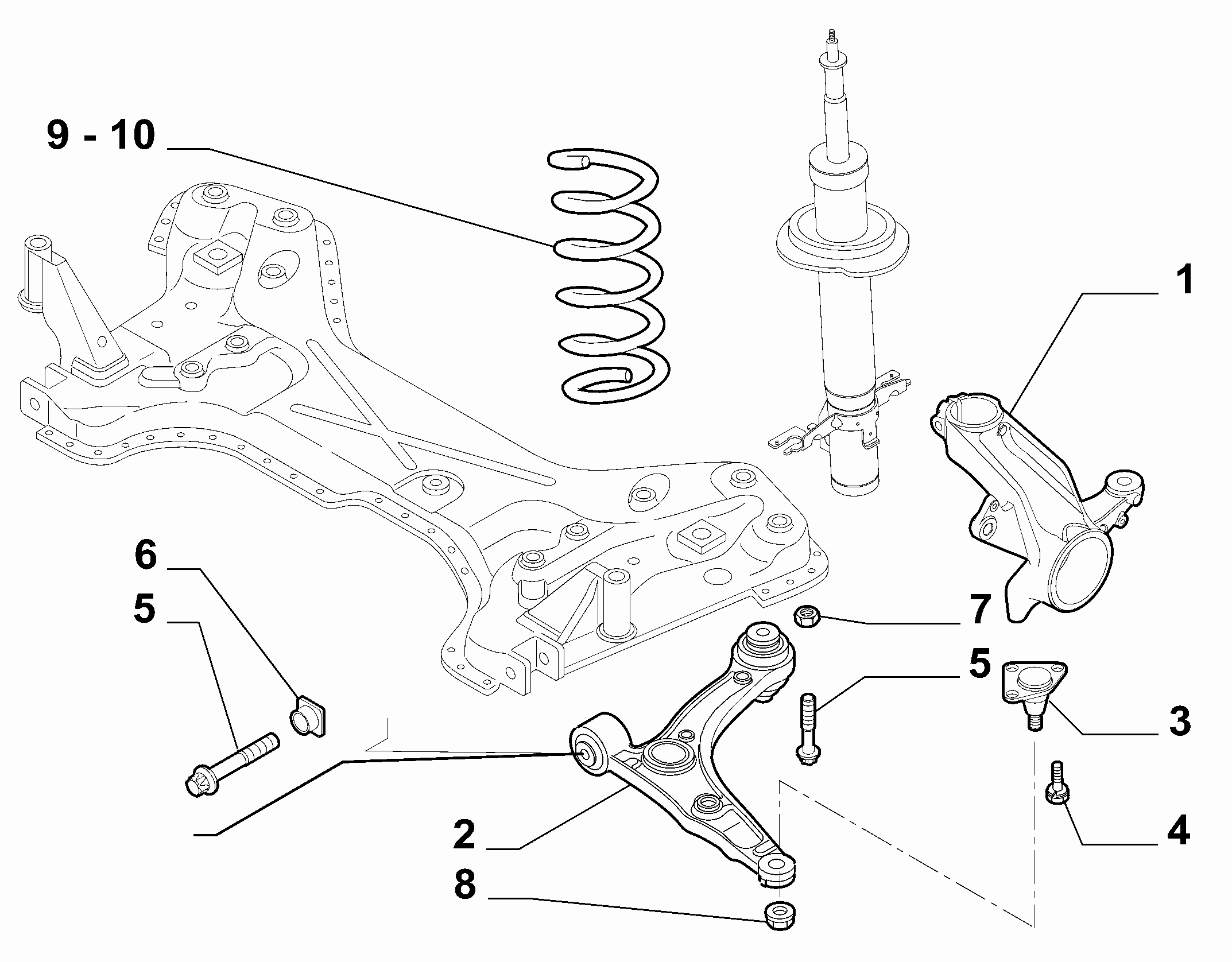 CITROËN 1352227080 - Рычаг подвески колеса parts5.com