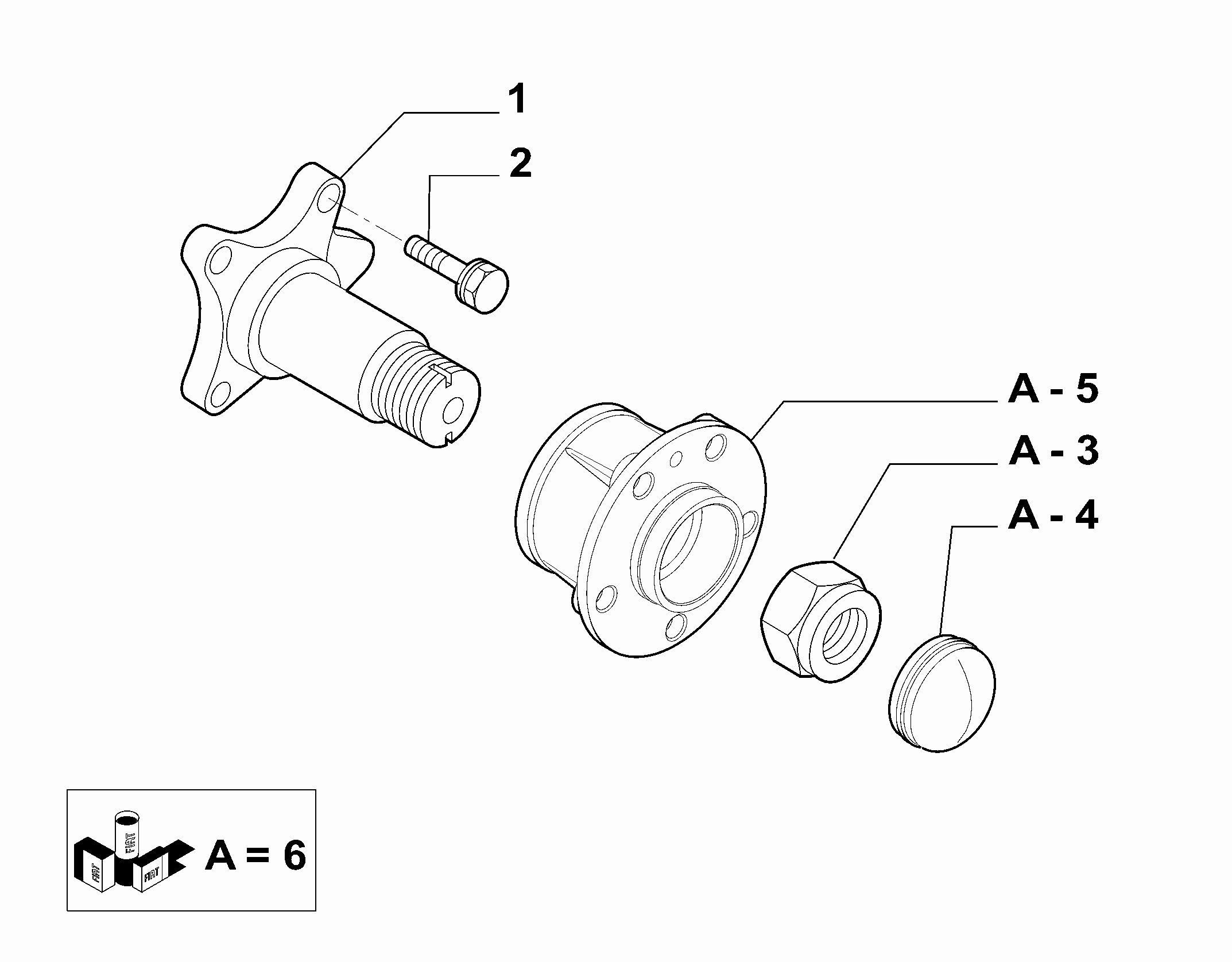 Alfarome/Fiat/Lanci 71753811 - Комплект подшипника ступицы колеса parts5.com