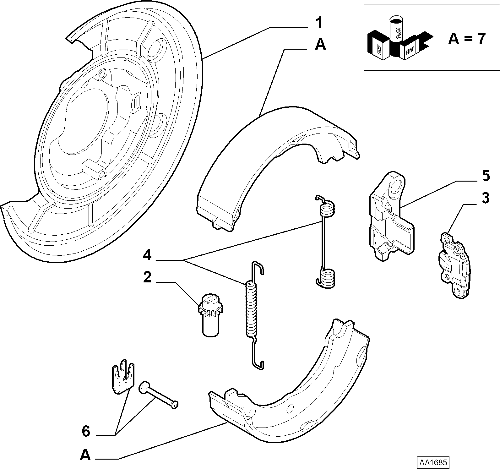 FIAT 77364017 - Отражатель, защита, тормозной диск parts5.com