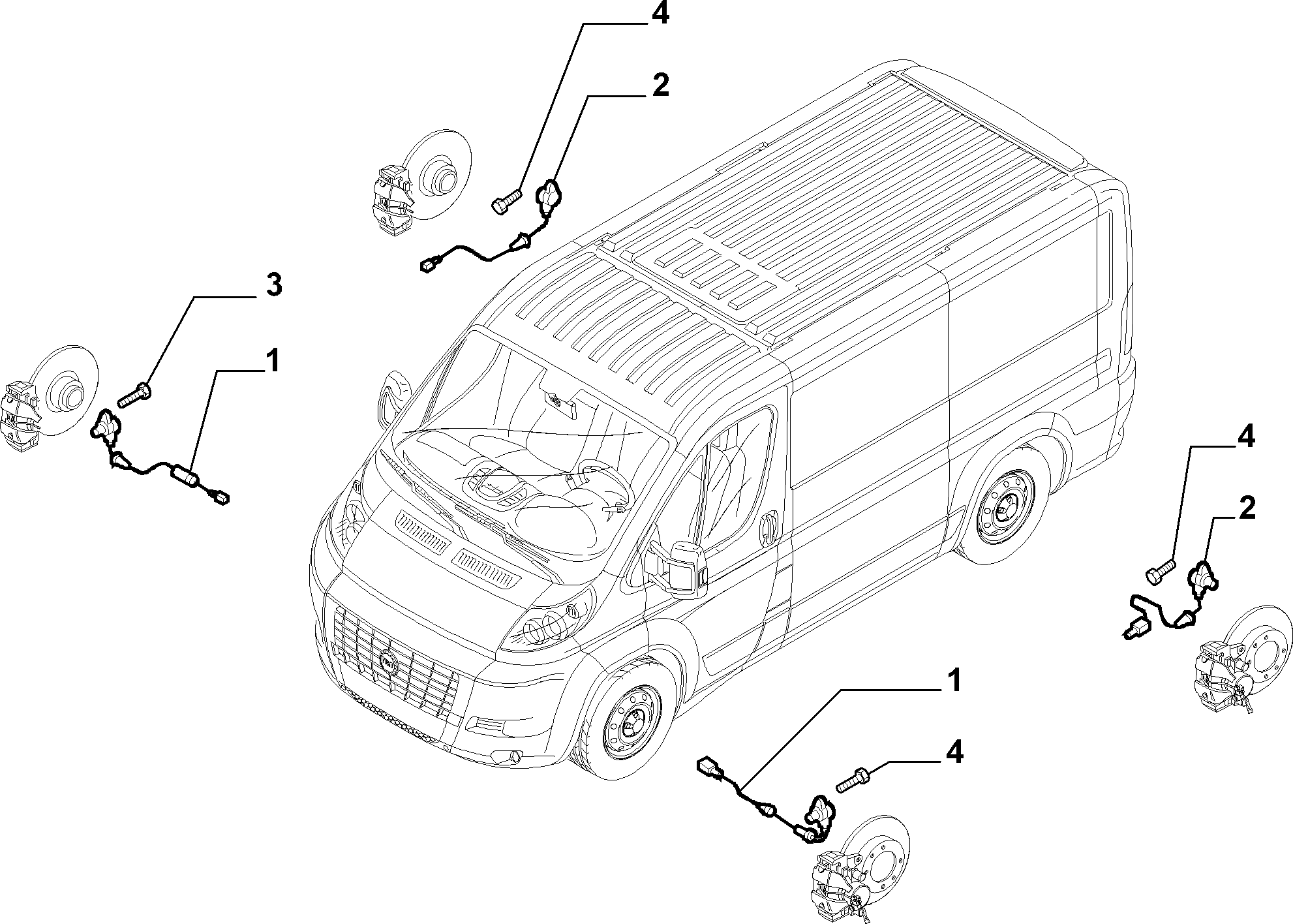 Lancia 51725099 - Датчик ABS, частота вращения колеса parts5.com