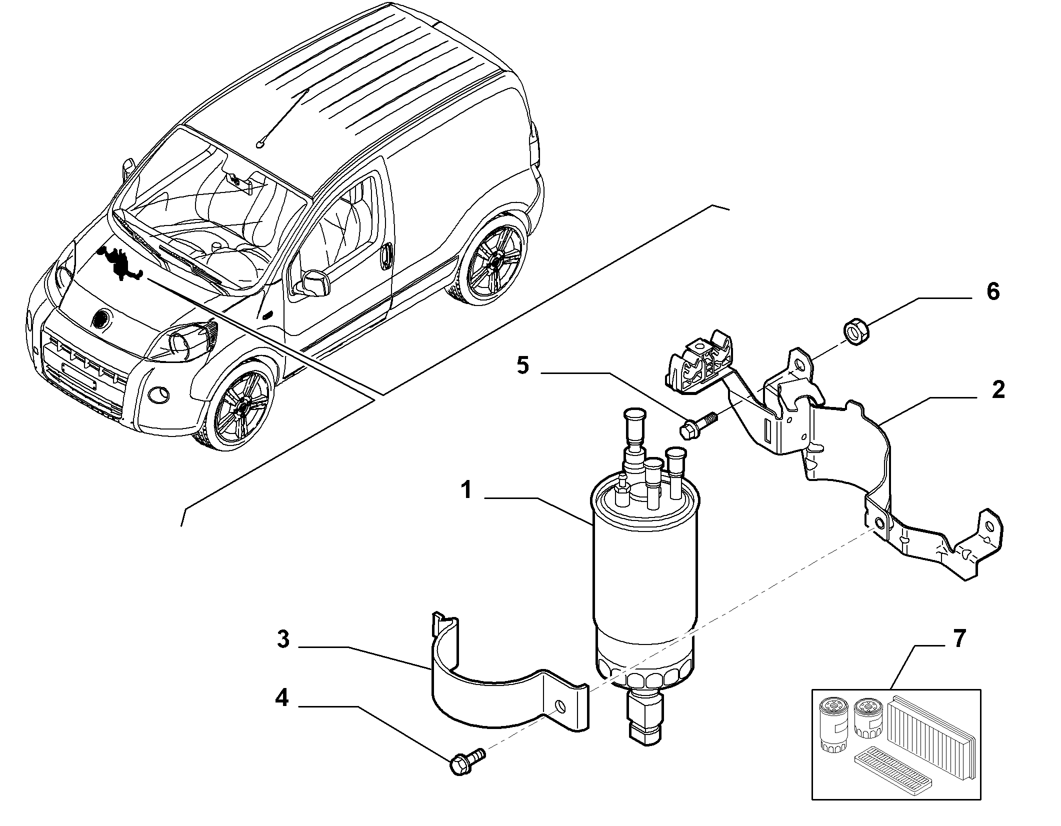 FIAT 55702102 - Топливный фильтр parts5.com