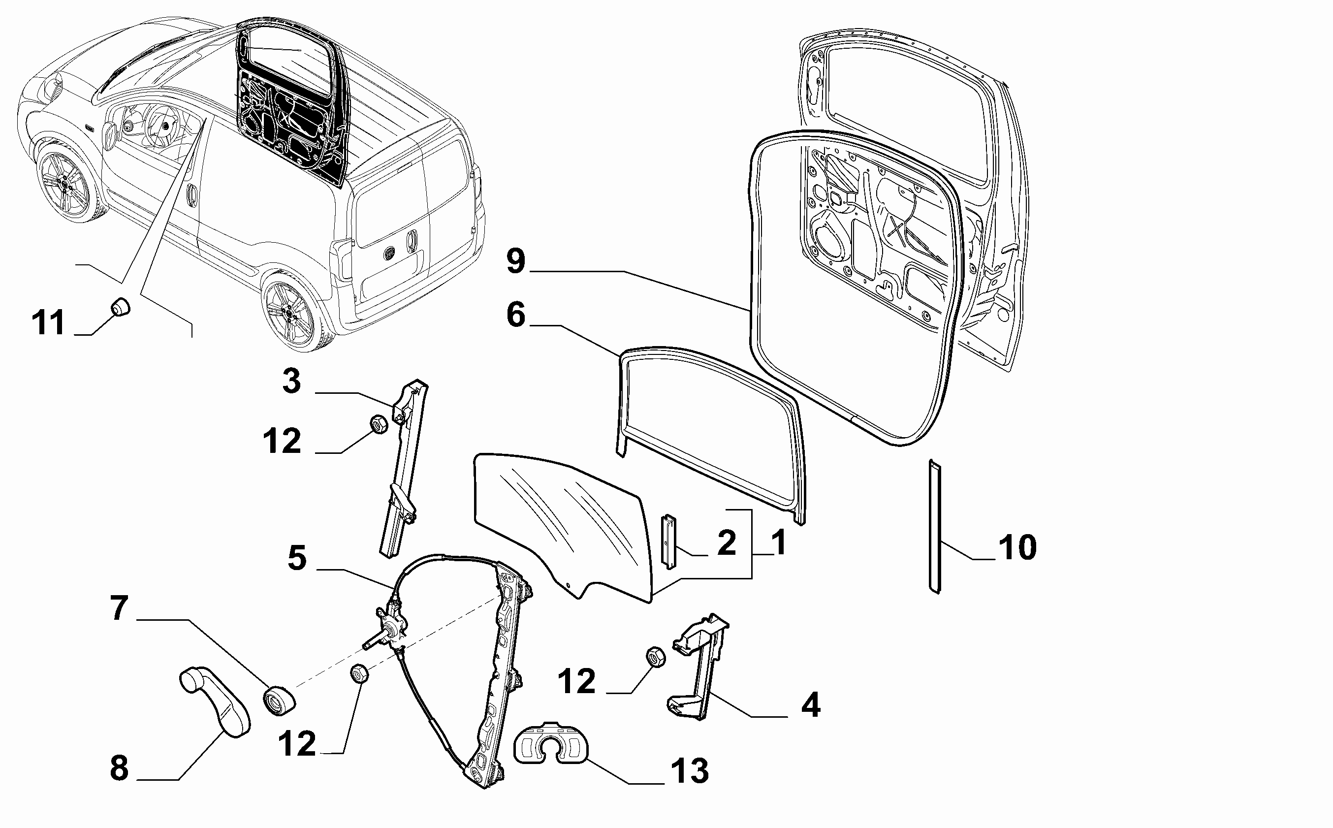 CITROËN 1354700080 - Стеклоподъемник parts5.com