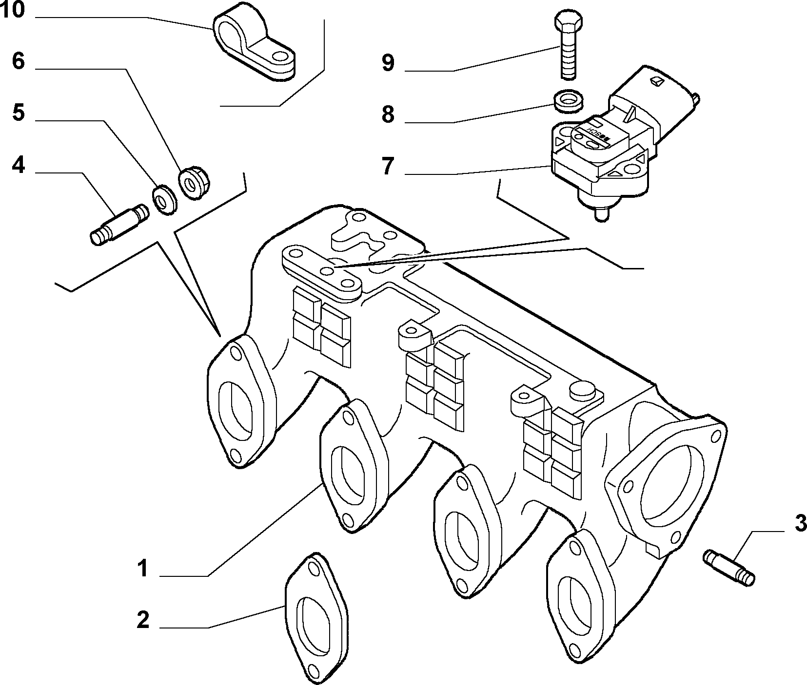 FIAT 500351377 - Датчик, давление наддува parts5.com