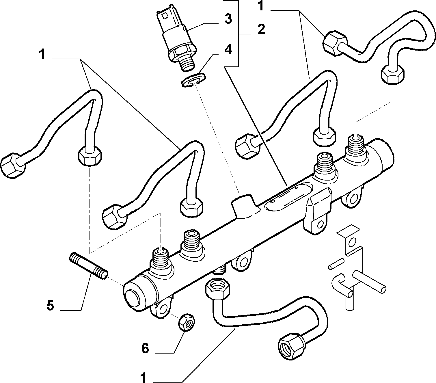 Alfa Romeo 504229208 - Датчик, давление подачи топлива parts5.com