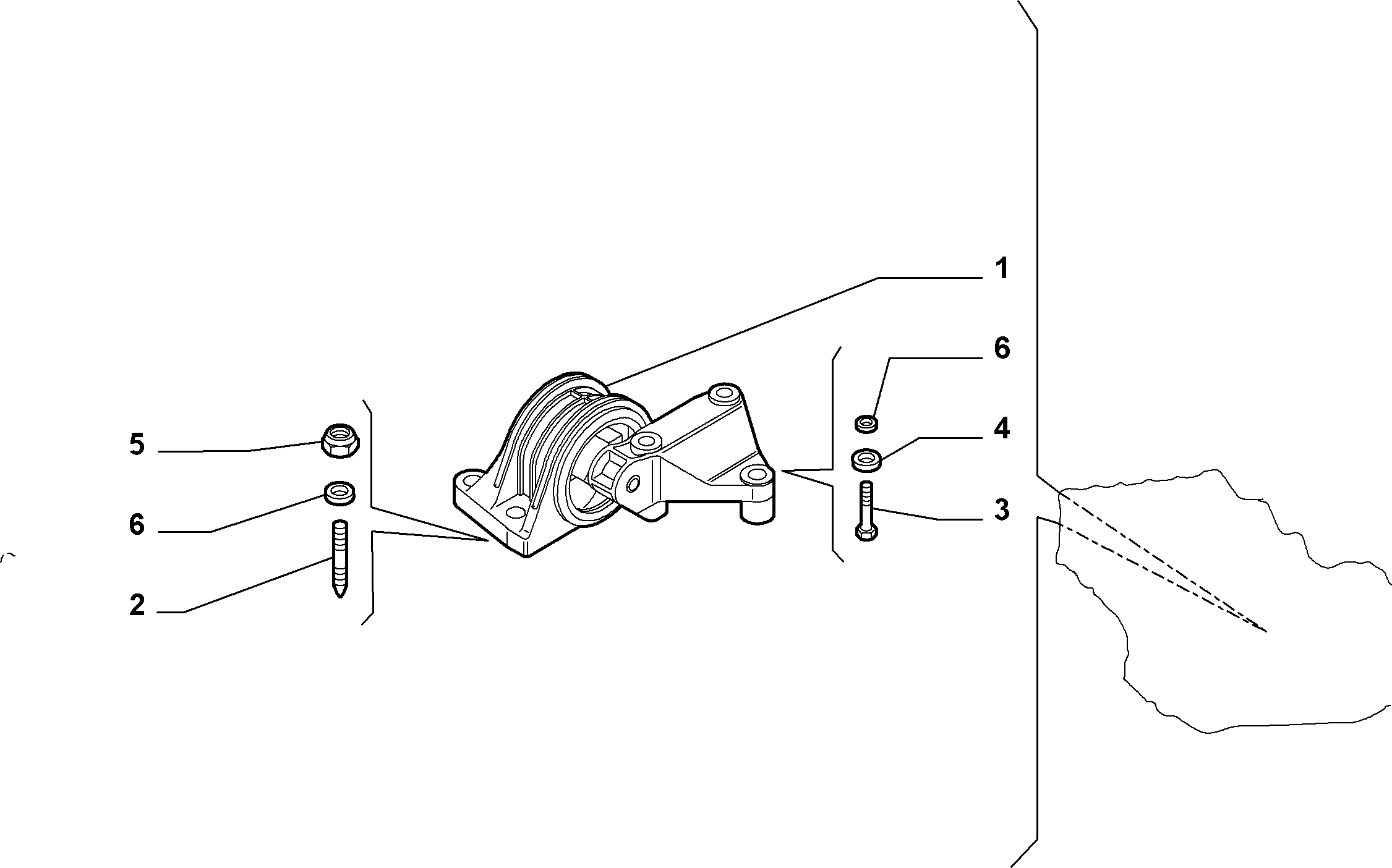 CITROËN 1335129080 - Подушка, опора, подвеска двигателя parts5.com