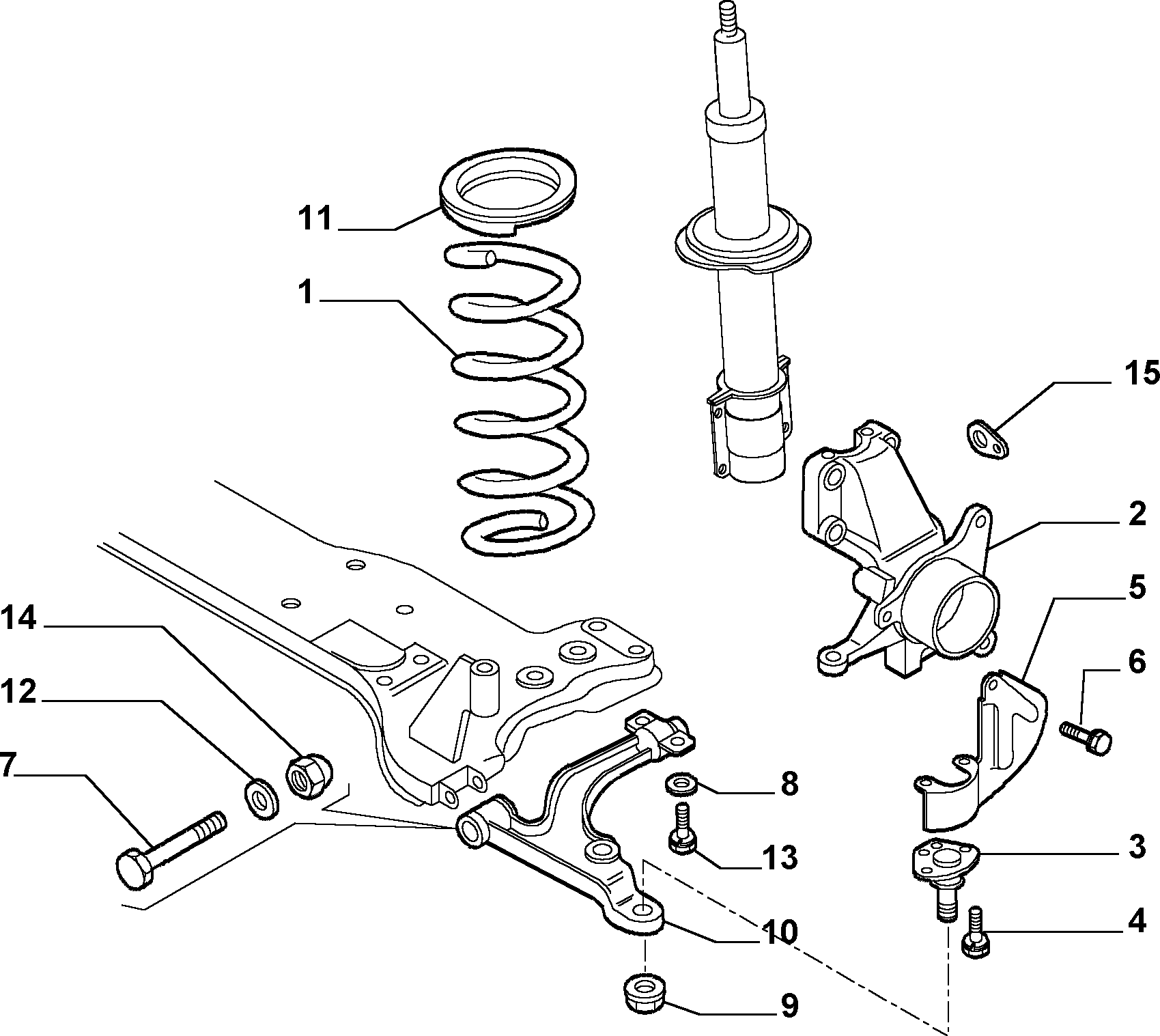 FIAT 1339465080 - Рычаг подвески колеса parts5.com