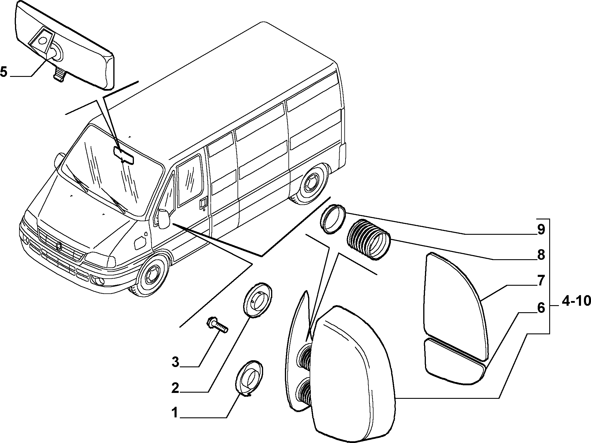 CITROËN 1325626080 - Наружное зеркало parts5.com