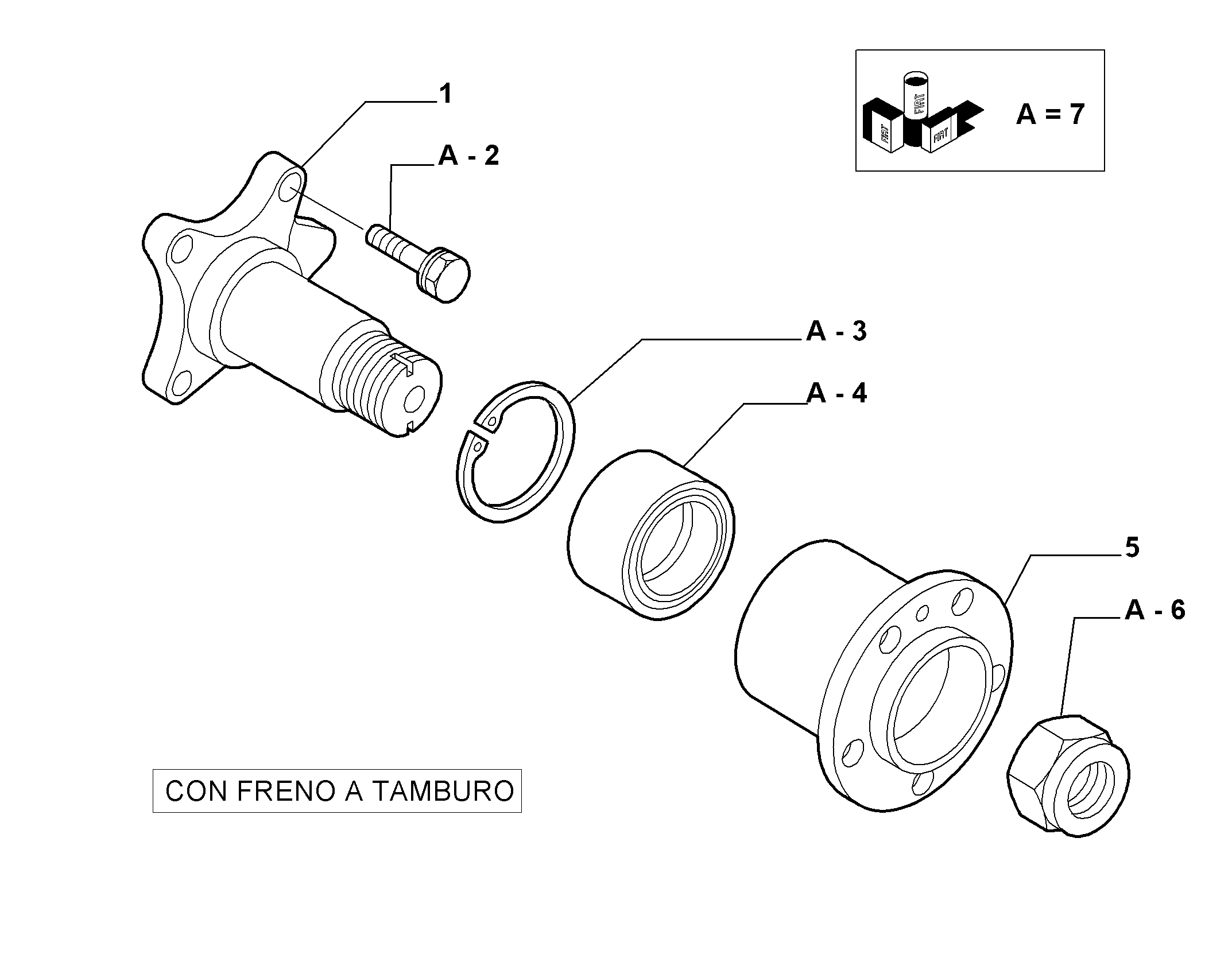 FIAT 11061676 - Комплект подшипника ступицы колеса parts5.com