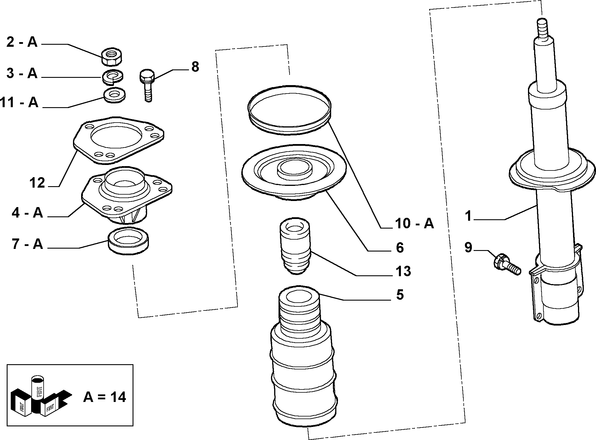 PEUGEOT 1345896080 - Опора стойки амортизатора, подушка parts5.com