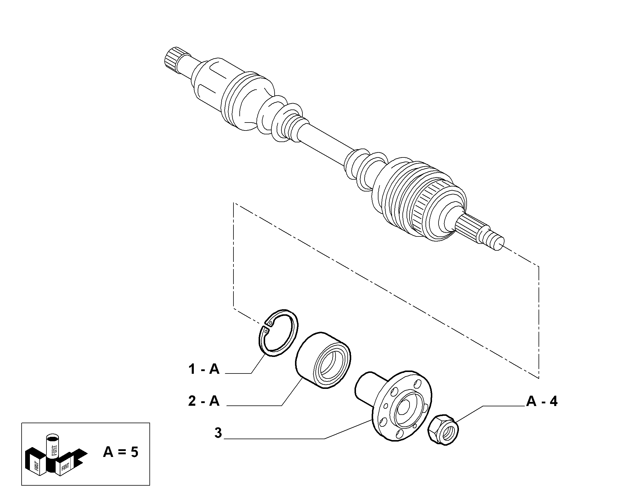 Lancia 1346651080 - Комплект подшипника ступицы колеса parts5.com