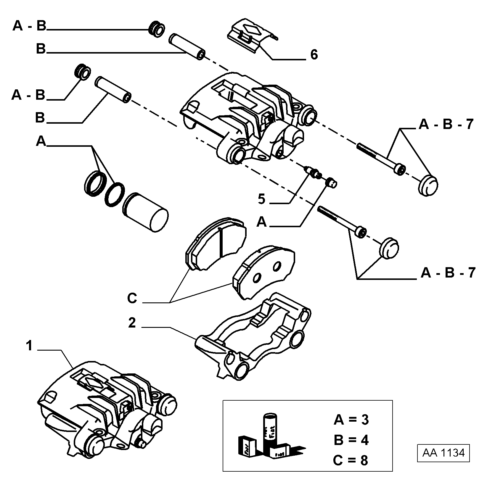 FIAT 77364046 - Комплект направляющей гильзы parts5.com