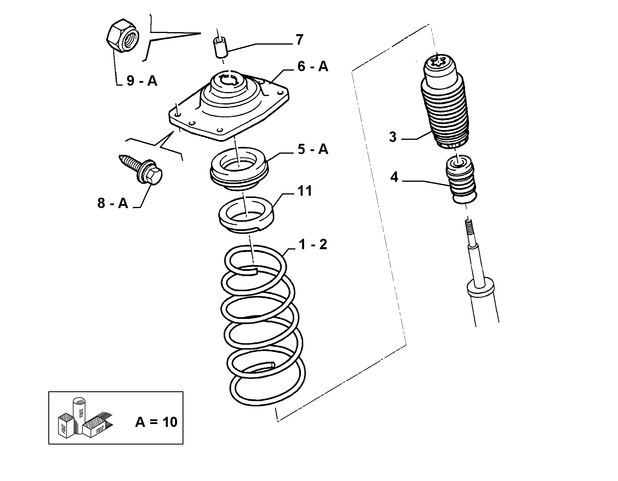 CITROËN 9467562989 - Подшипник качения, опора стойки амортизатора parts5.com