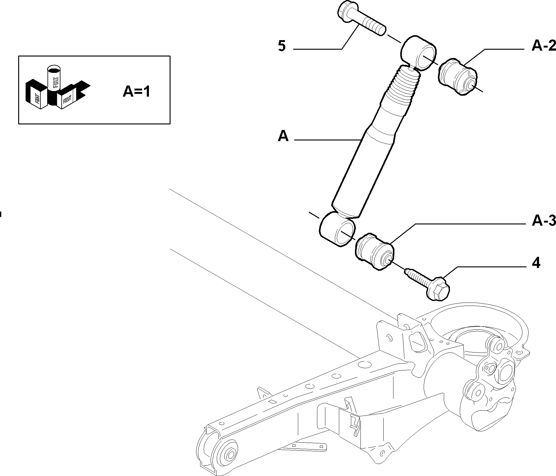 FIAT 1400568587 - Амортизатор parts5.com