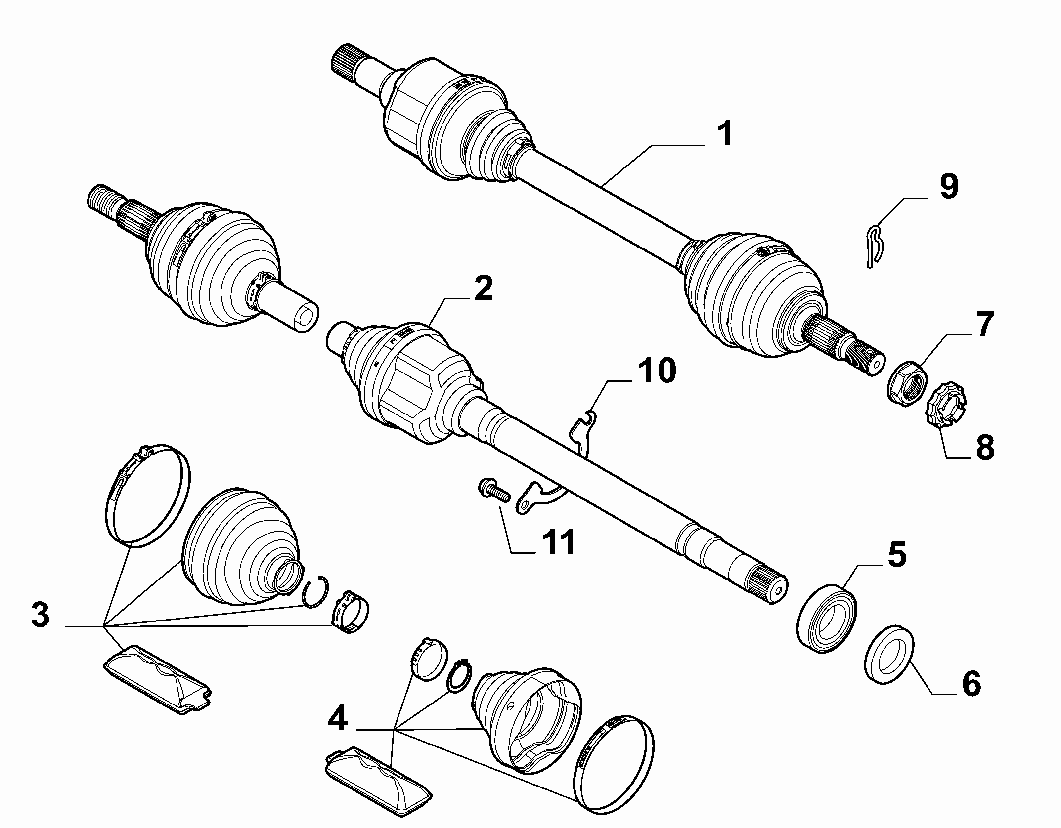 FIAT 1497187088 - Шарнирный комплект, ШРУС, приводной вал parts5.com