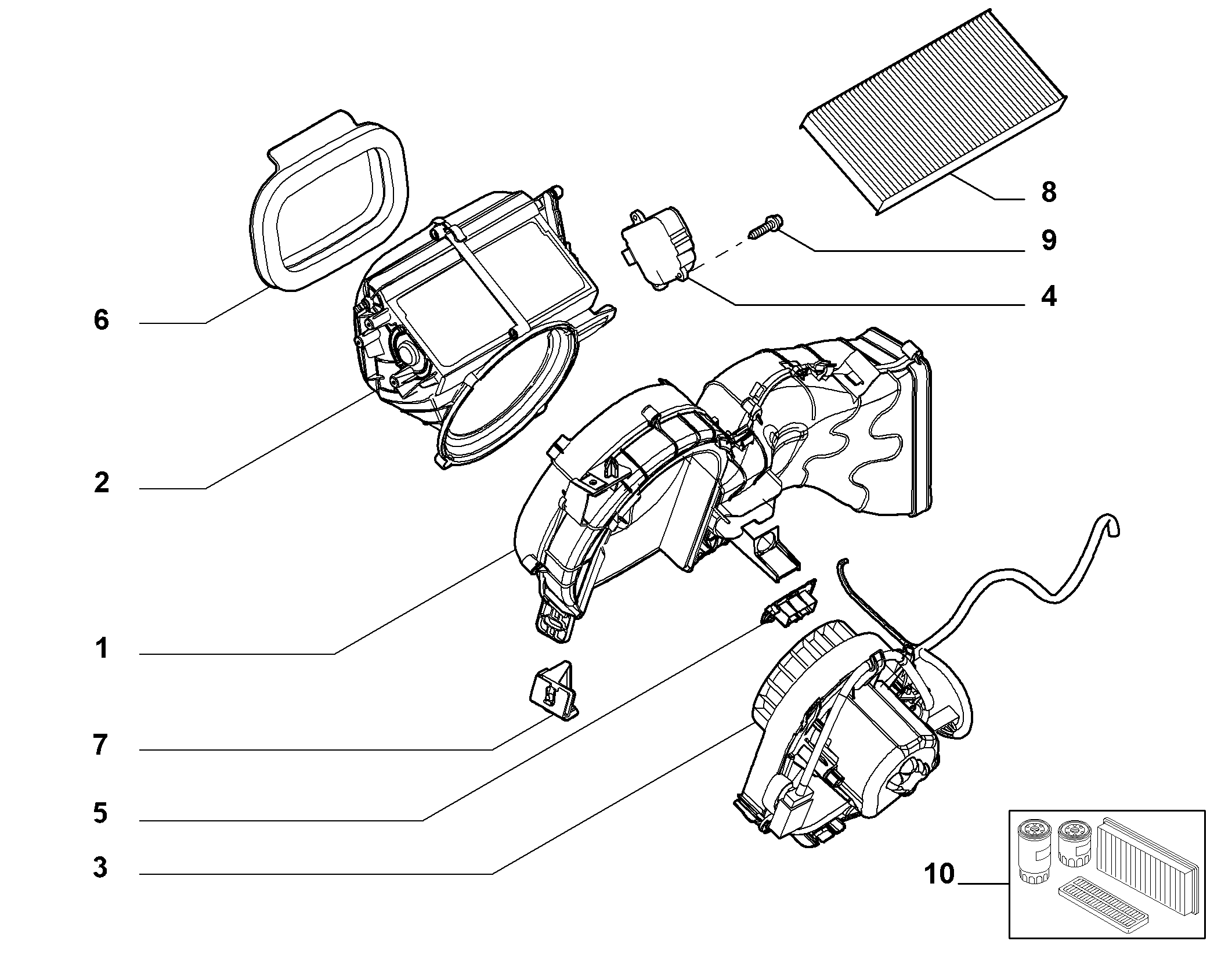 FIAT 1497497080 - Фильтр воздуха в салоне parts5.com