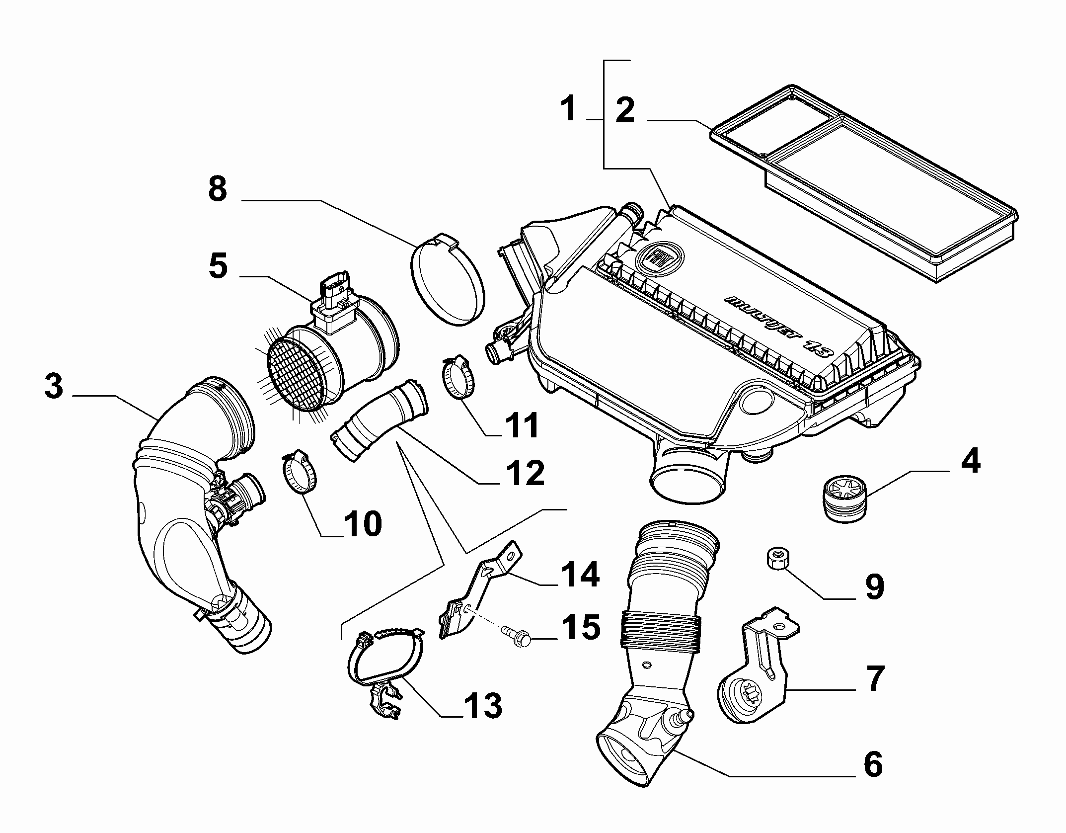 Alfa Romeo 51831050 - Датчик потока, массы воздуха parts5.com