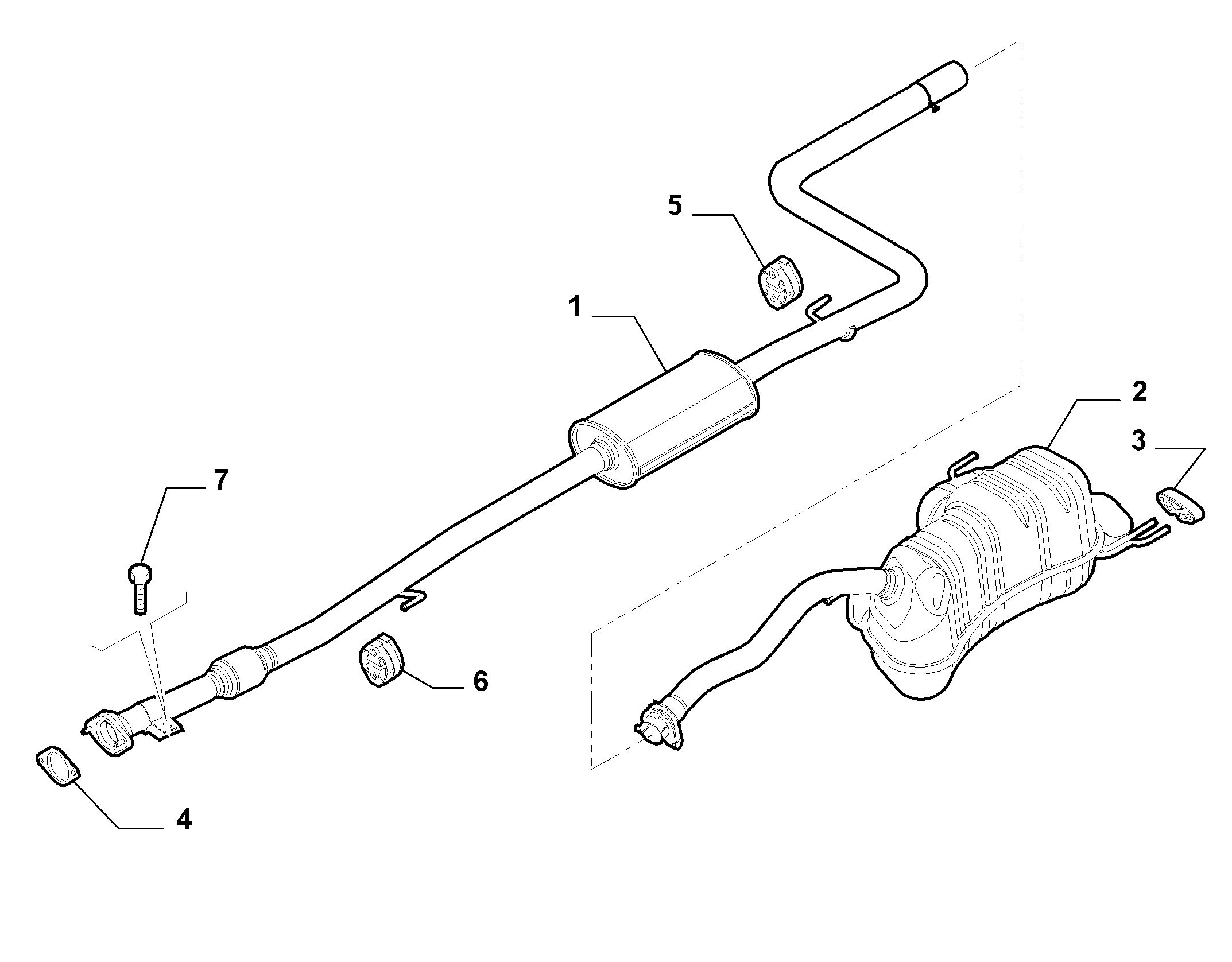 FIAT 55194844 - Прокладка, труба выхлопного газа parts5.com