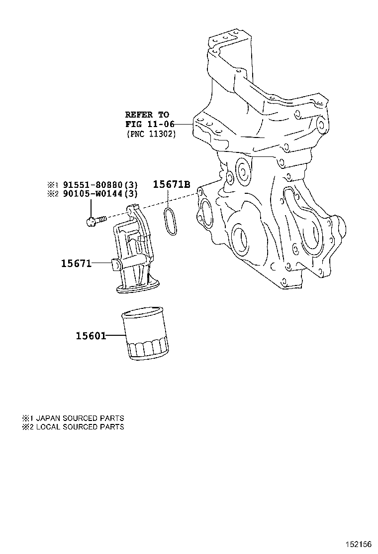 LEXUS 9091510003 - Oil Filter parts5.com