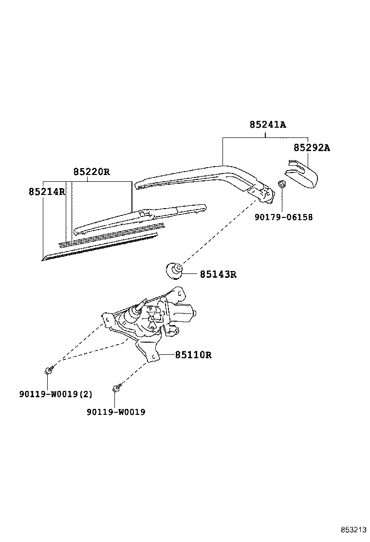 LEXUS 85242-0R010 - Щетка стеклоочистителя parts5.com