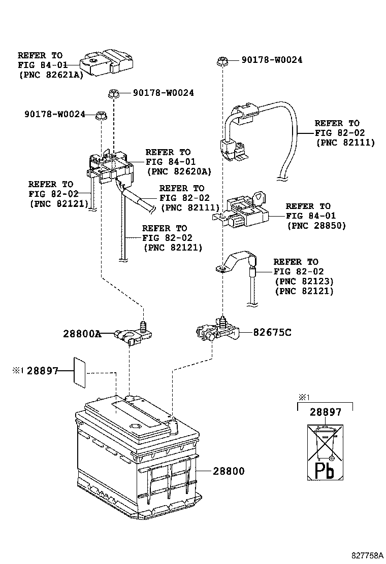 TOYOTA 28800-0Y080 - Starter Battery parts5.com