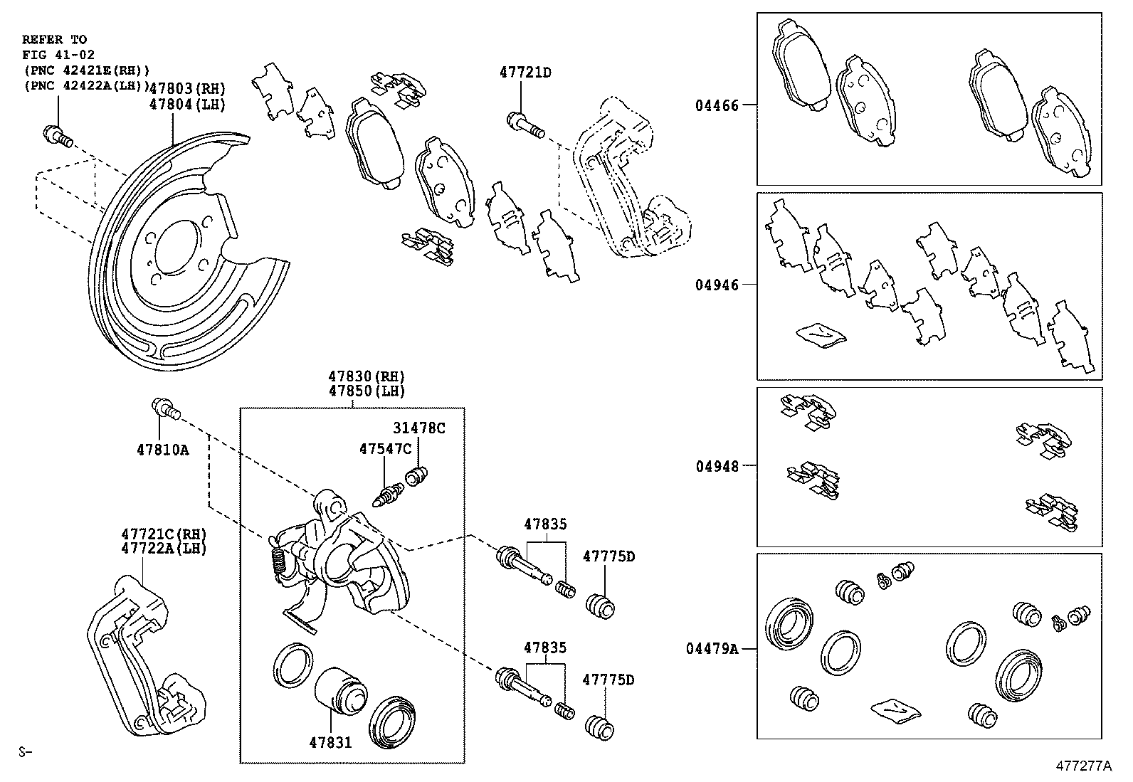 LEXUS 0447912230 - Ремкомплект parts5.com