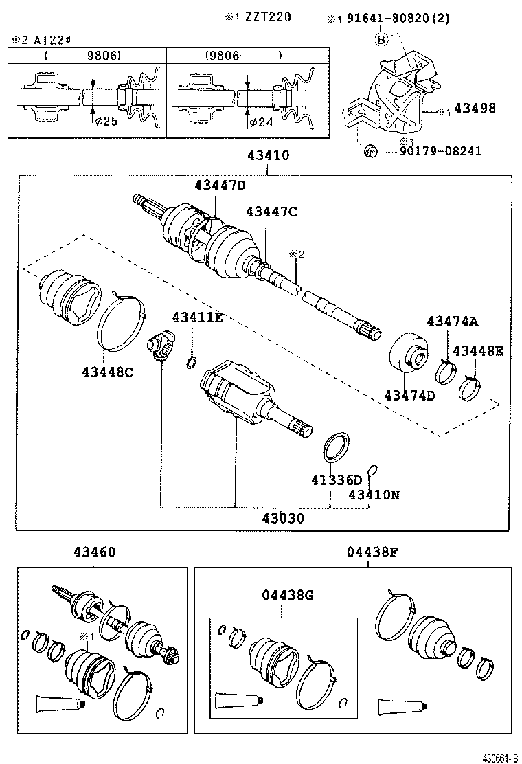 TOYOTA 04438 05110 - Пыльник, приводной вал parts5.com