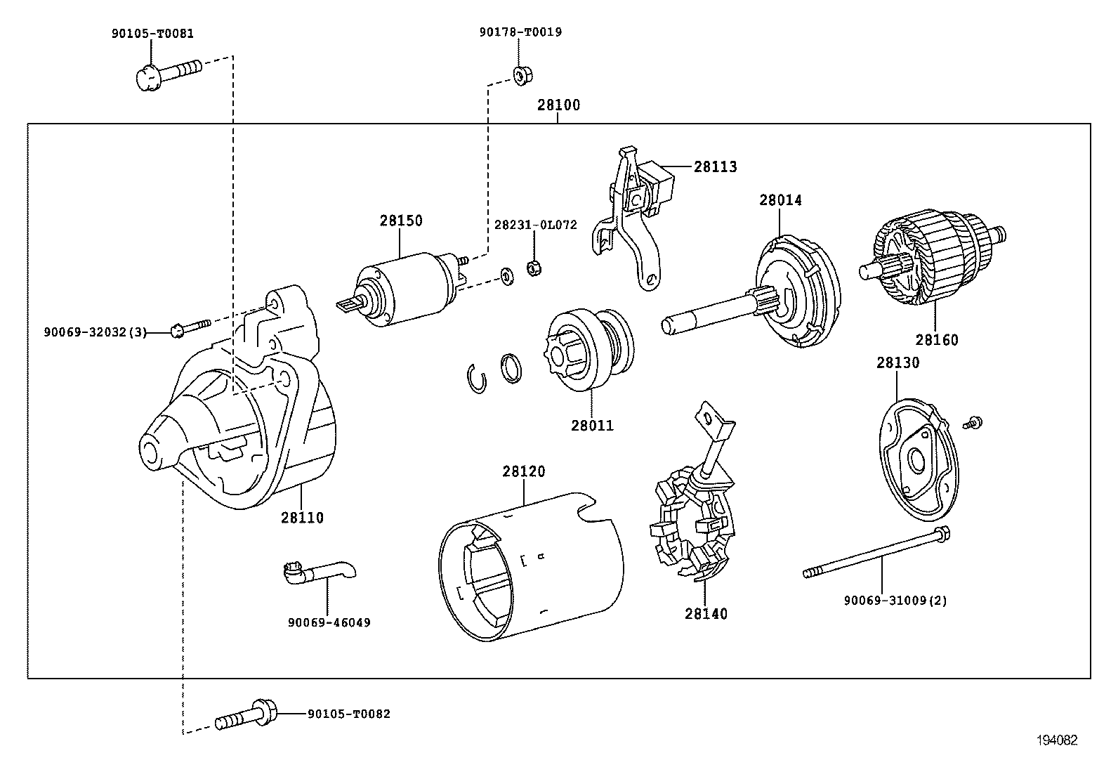 Yale 28100-0L141 - STARTER ASSY parts5.com