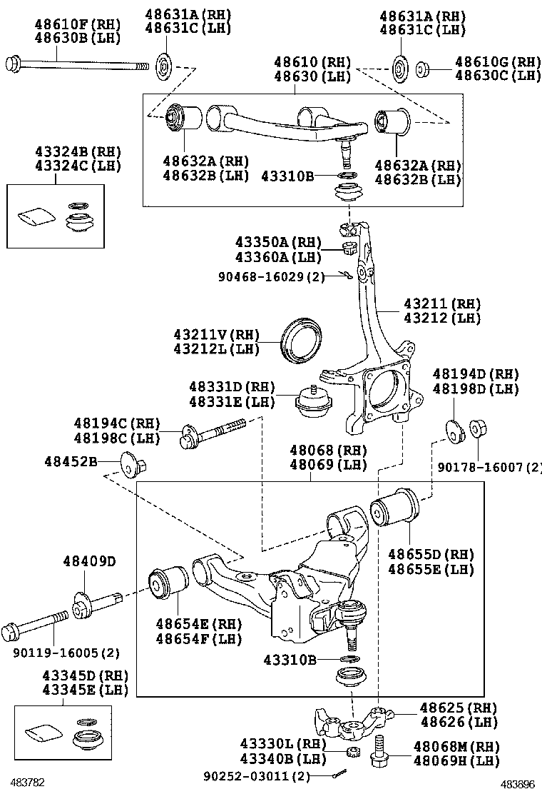 TOYOTA 90316-72001 - Комплект подшипника ступицы колеса parts5.com