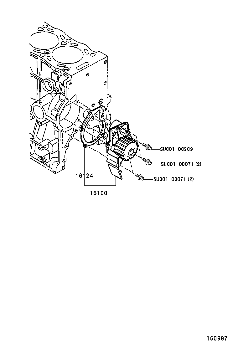 Suzuki SU001-00204 - Water Pump & Timing Belt Set parts5.com