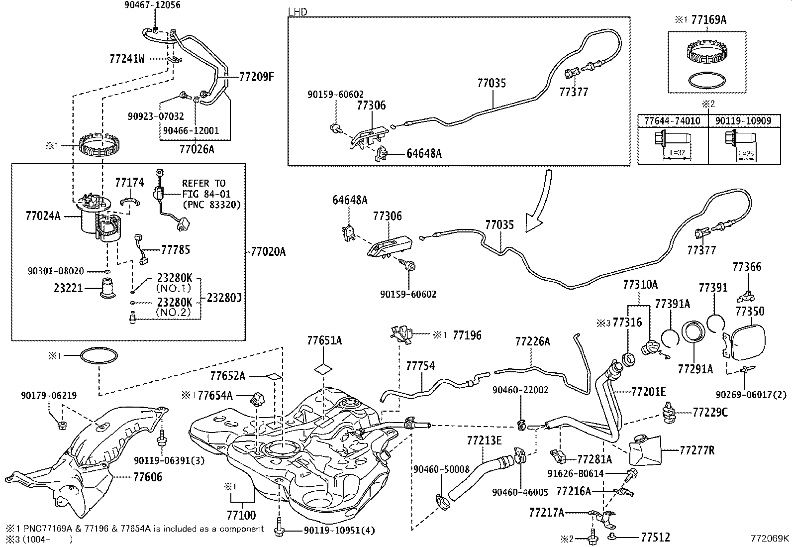 TOYOTA 2322037170 - Топливный насос parts5.com