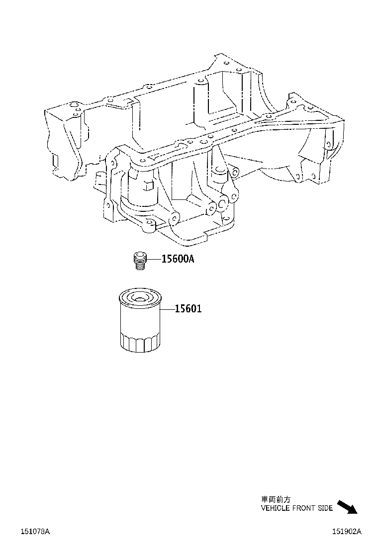 TOYOTA 90915CA001 - Масляный фильтр parts5.com