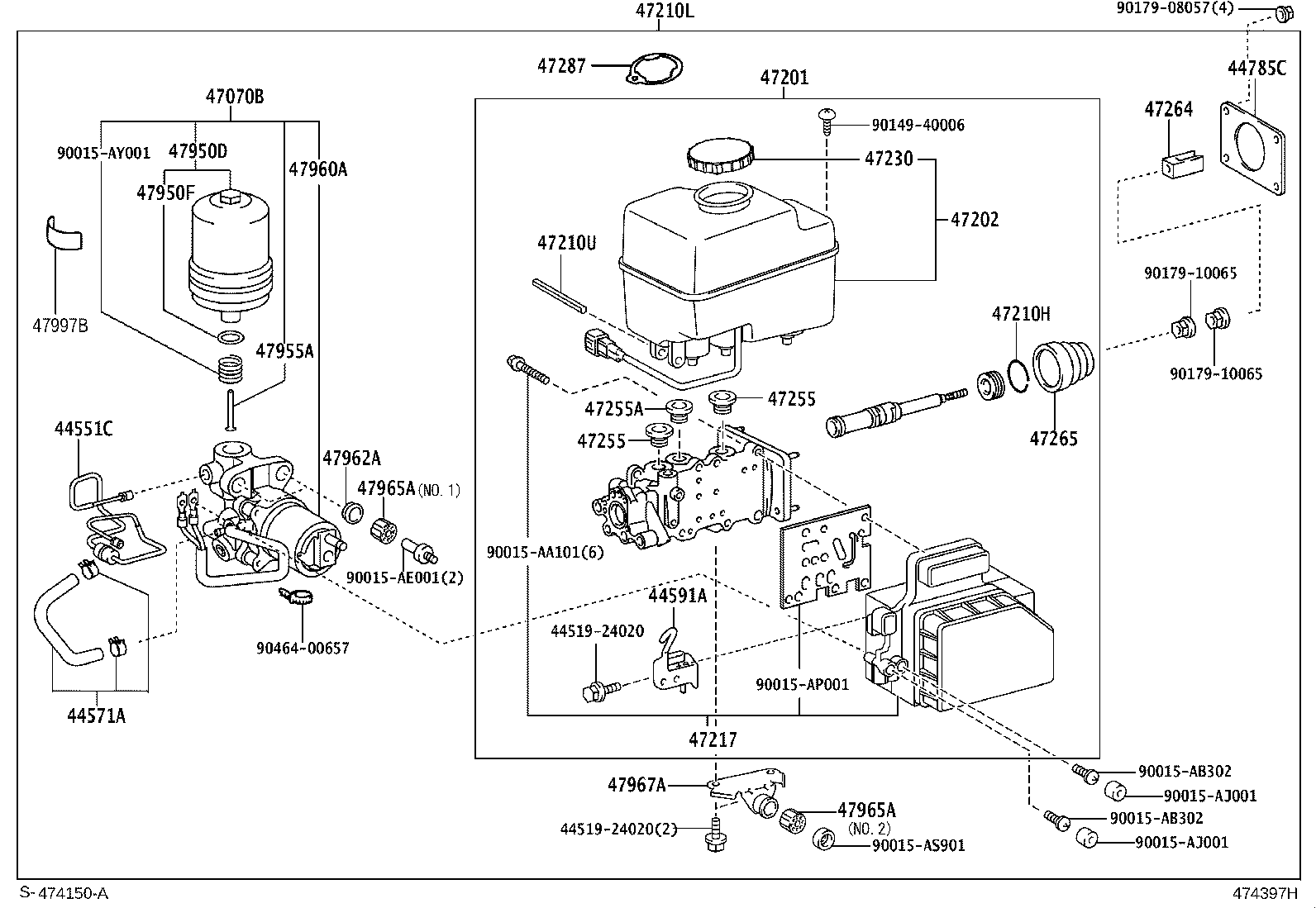 TOYOTA 4702560101 - Главный тормозной цилиндр parts5.com