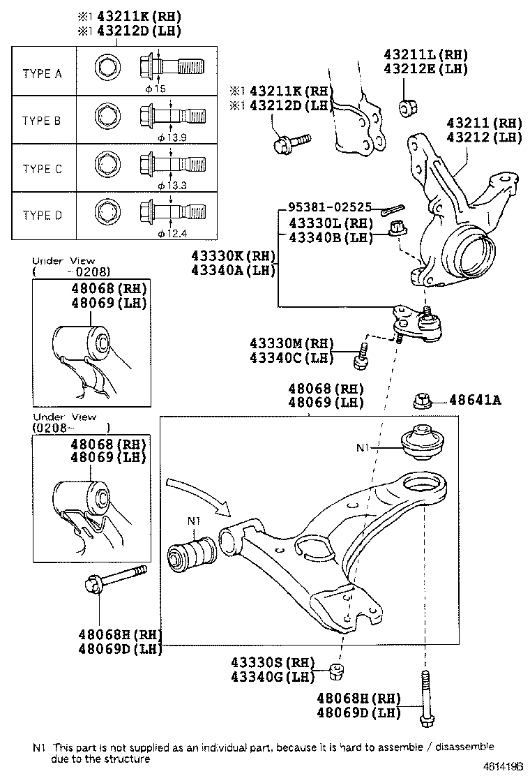 WIESMANN 48069-13010 - Рычаг подвески колеса parts5.com