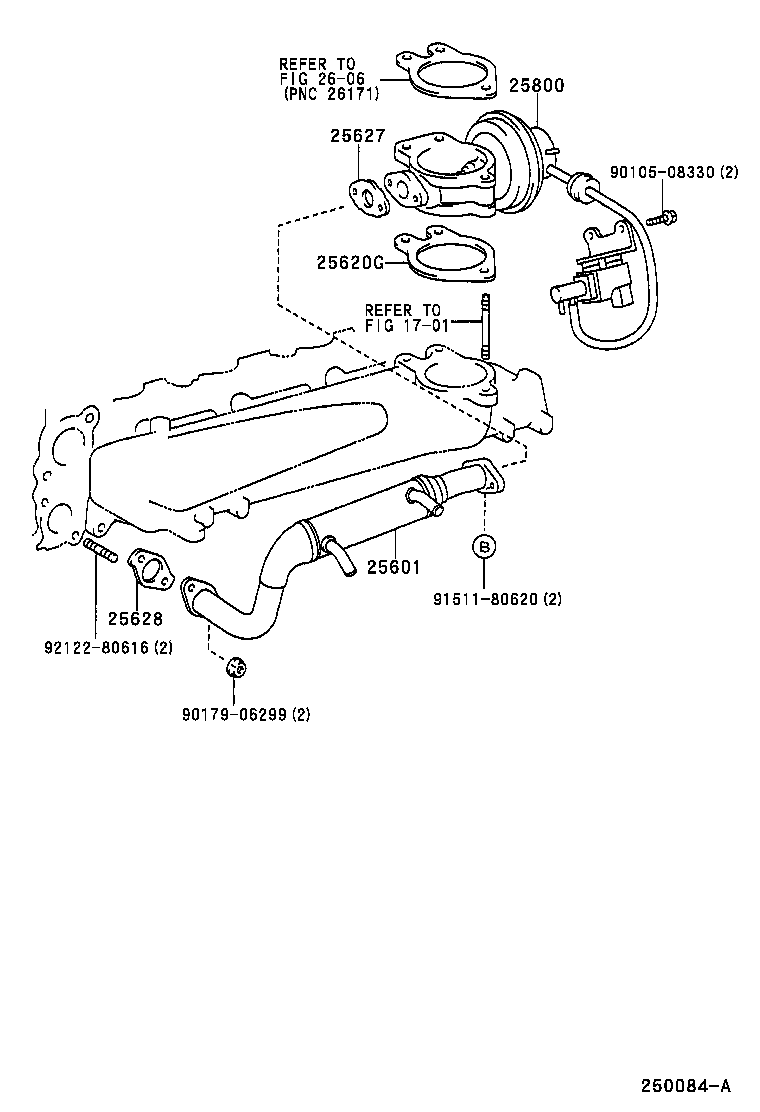 TOYOTA 90105-08330 - Болт, система выпуска parts5.com