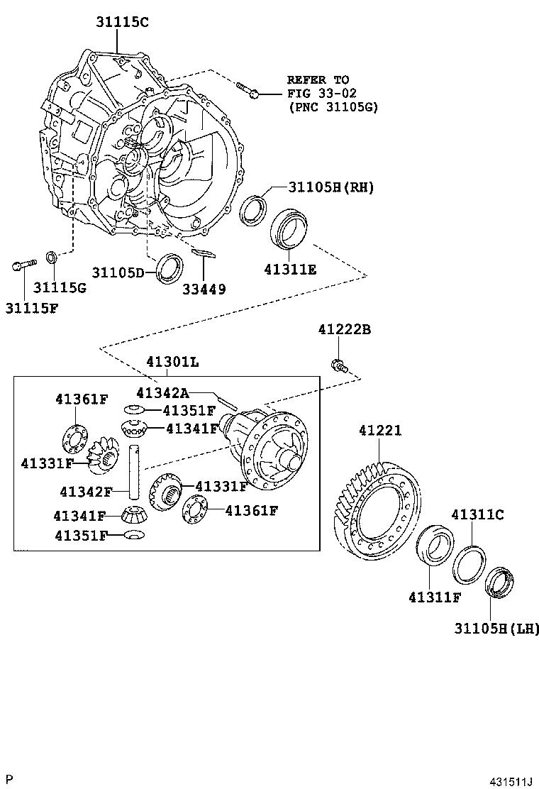 TOYOTA 9031130017 - Уплотняющее кольцо, промежуточный вал parts5.com