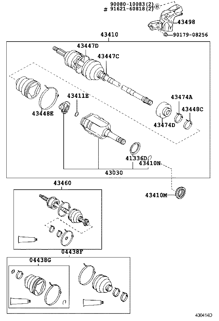 TOYOTA 04438-05140 - Пыльник, приводной вал parts5.com