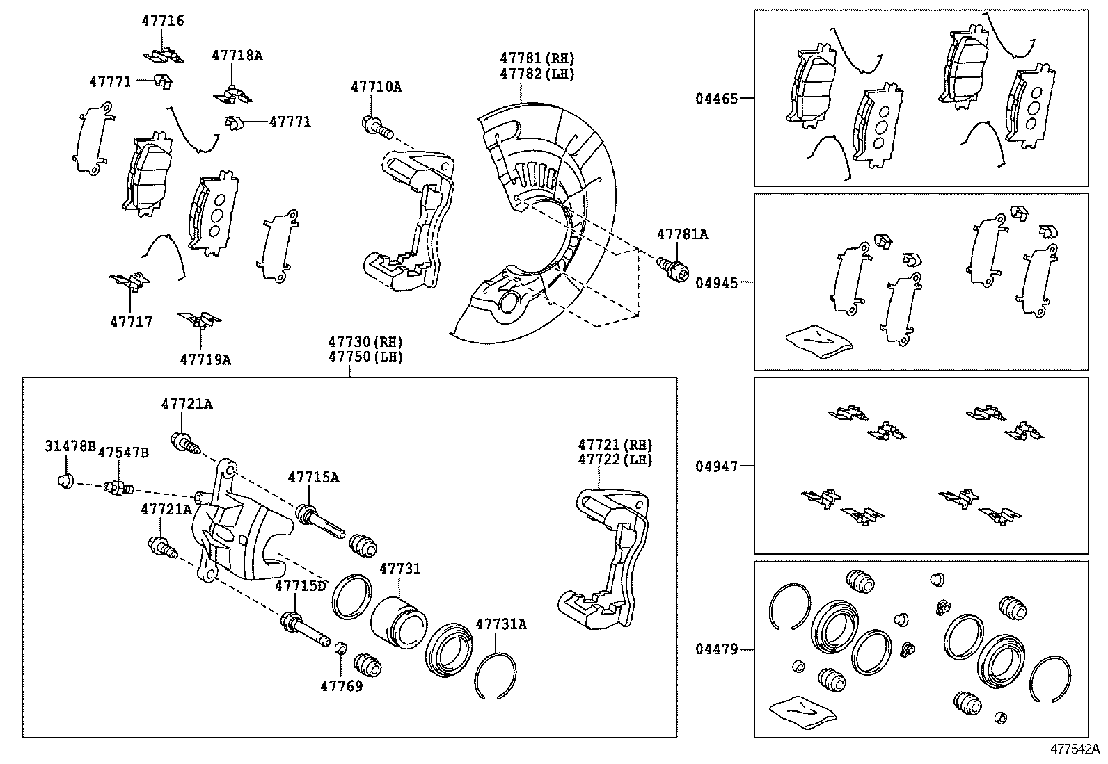 LEXUS 4773133340 - Поршень, корпус скобы тормоза parts5.com