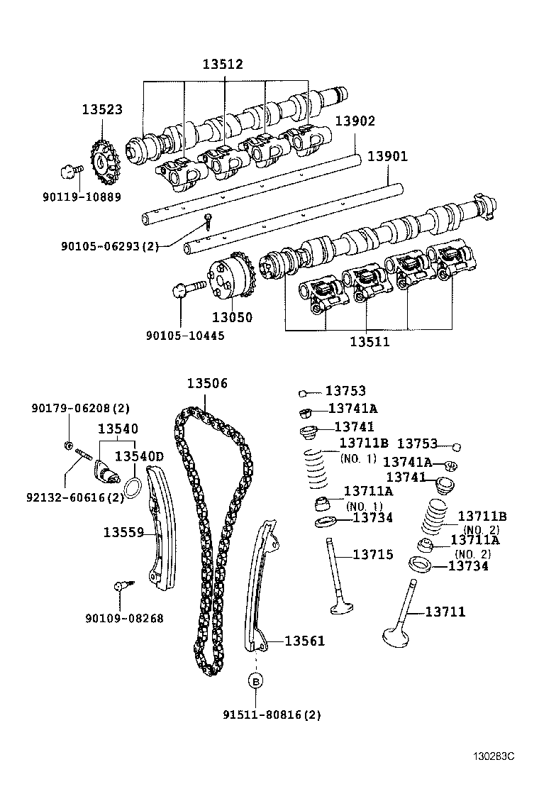 Subaru 13523-22020 - Шестерня, распределительный вал parts5.com