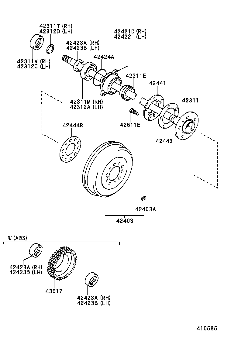 TOYOTA 90310-50006 - Комплект подшипника ступицы колеса parts5.com