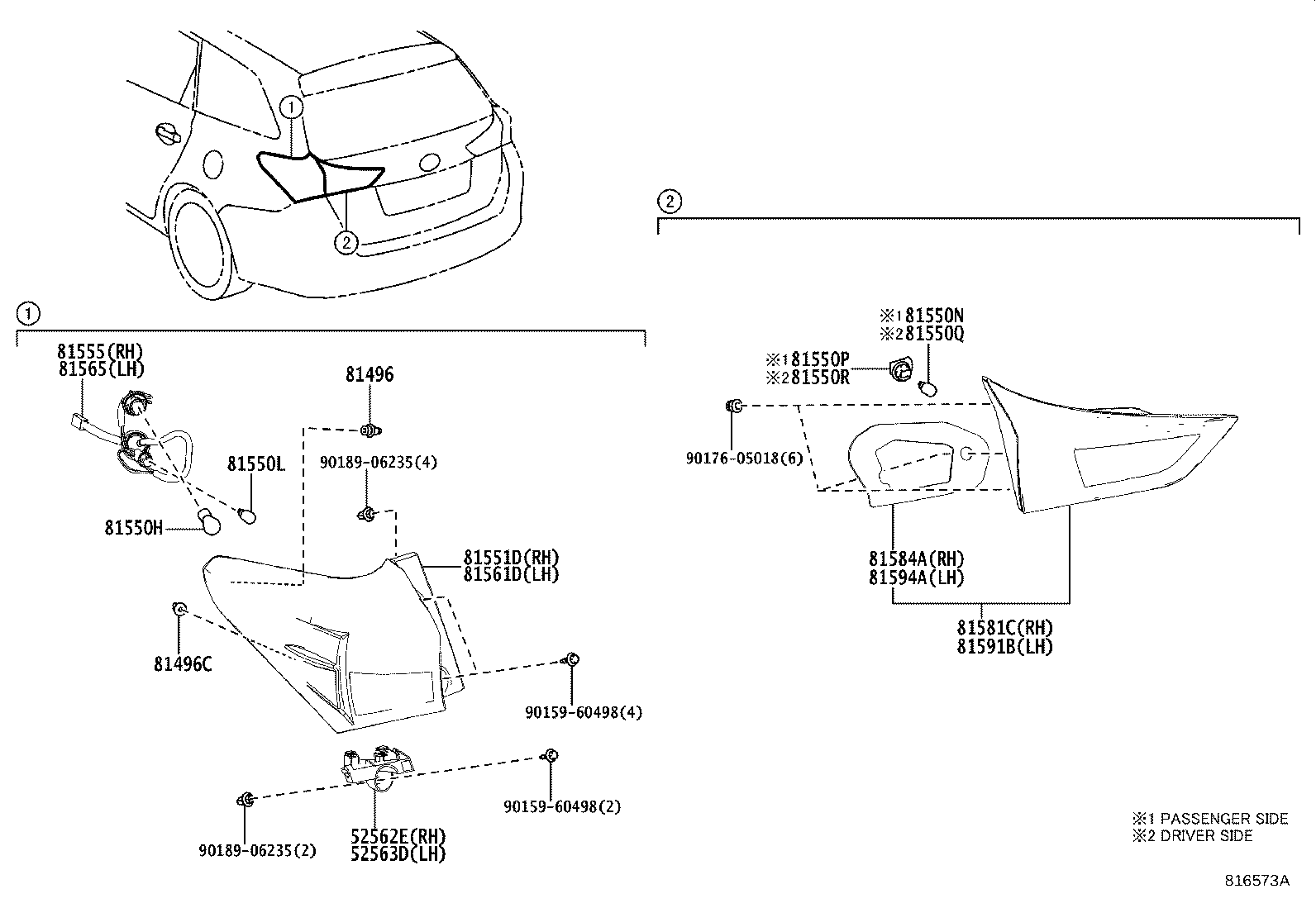 TOYOTA 90080-81089 - Лампа накаливания, фара дневного освещения parts5.com