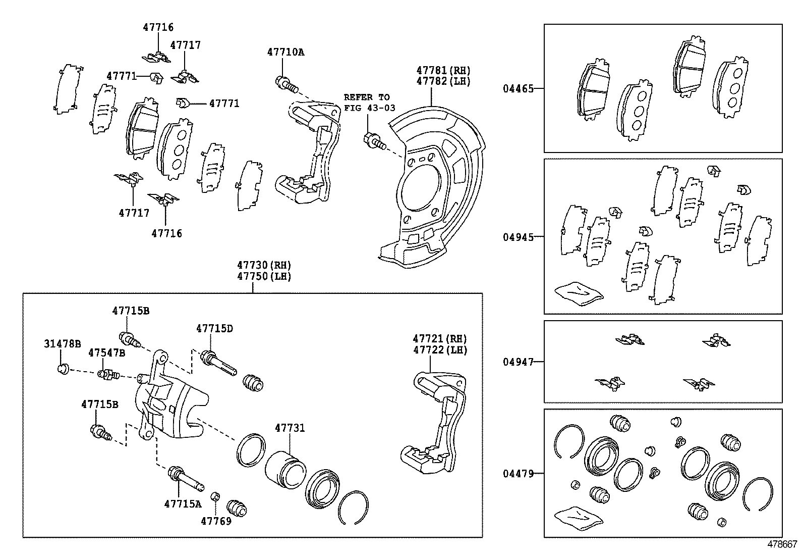 Scion 0446542180 - Тормозные колодки, дисковые, комплект parts5.com