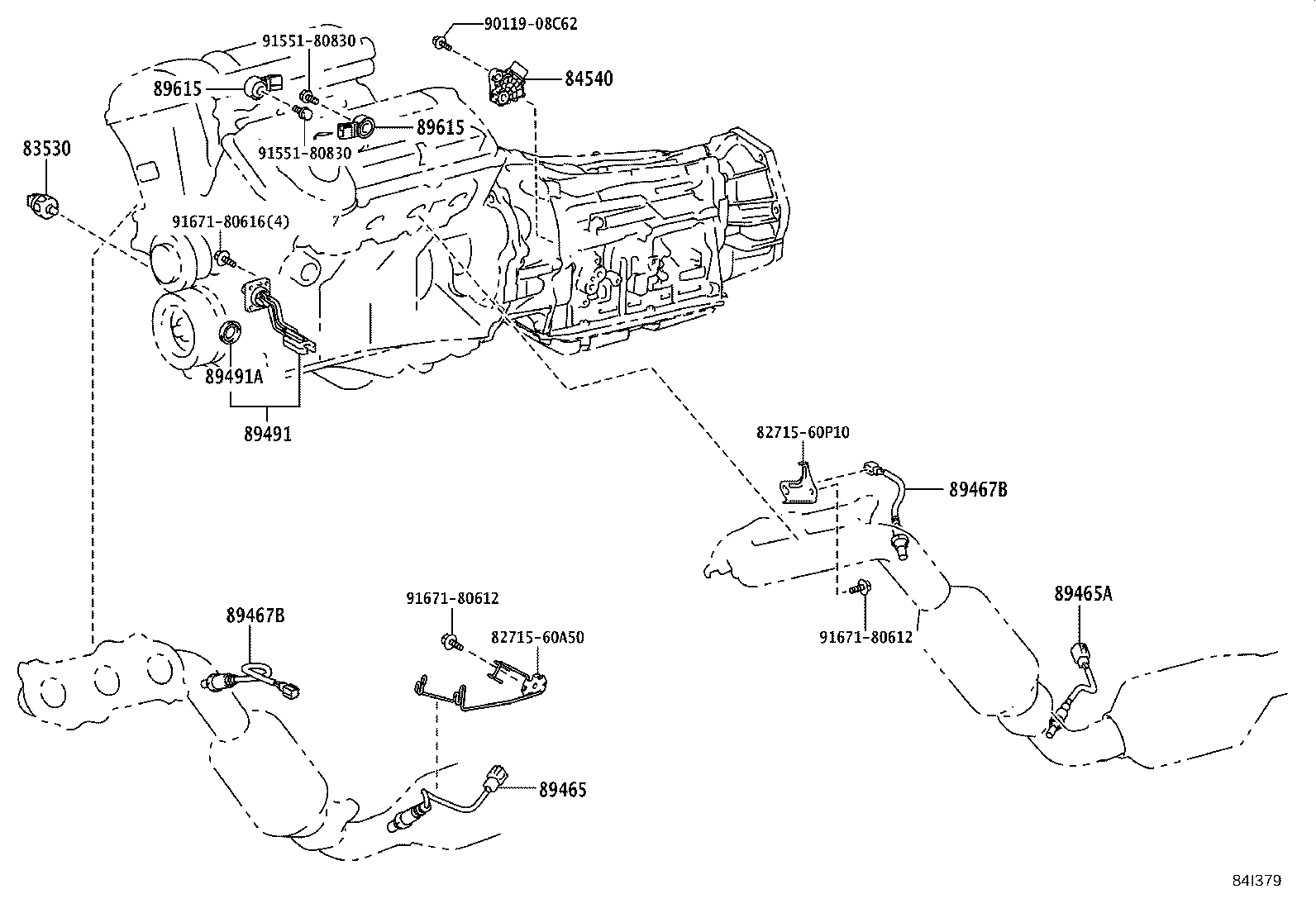 TOYOTA 83530-60020 - Sender Unit, oil pressure parts5.com