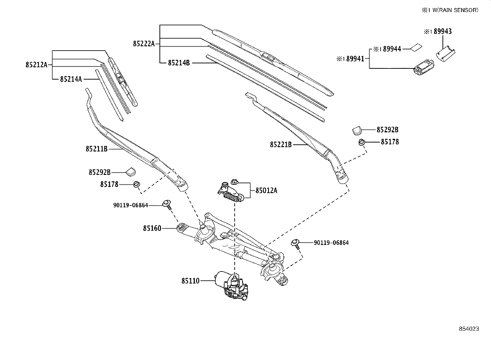 TOYOTA 8521212620 - Limpiaparabrisas parts5.com