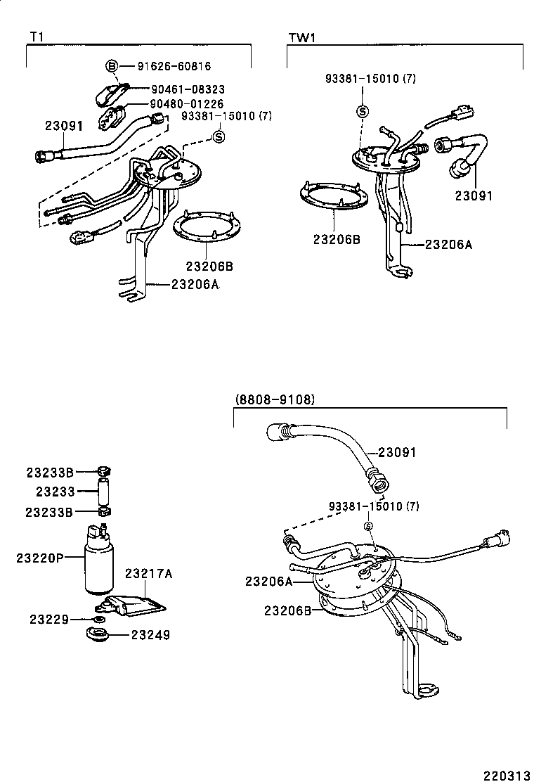 TOYOTA 23217-11020 - Топливный насос parts5.com