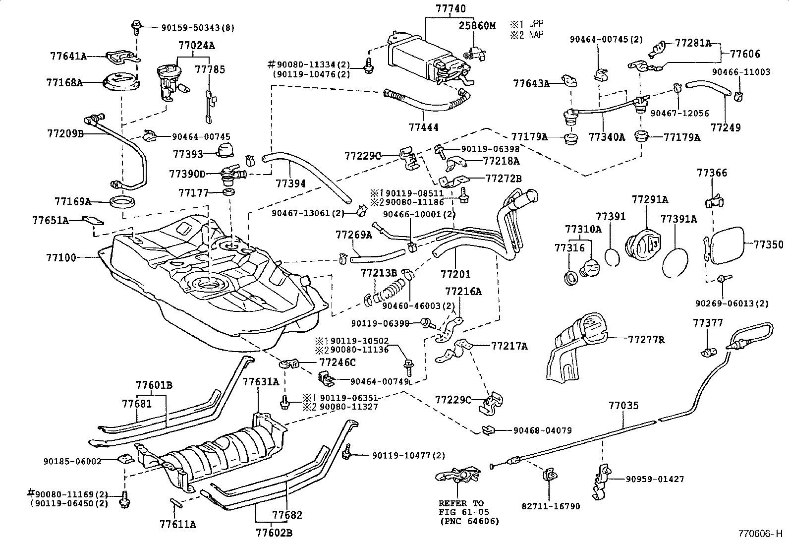 LEXUS 7731048020 - Крышка, топливный бак parts5.com