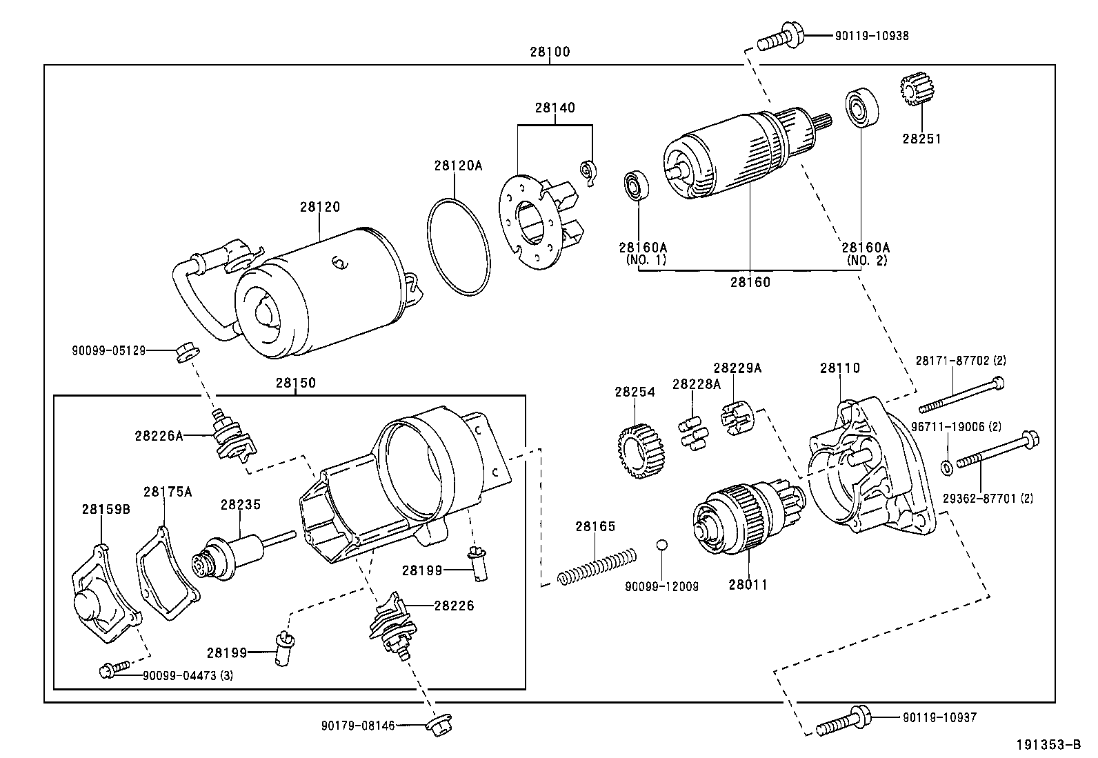 TOYOTA 28100-64430 - Стартер parts5.com