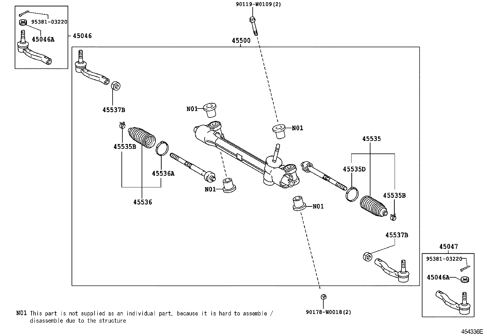 Daihatsu 45046-09480* - Наконечник рулевой тяги, шарнир parts5.com