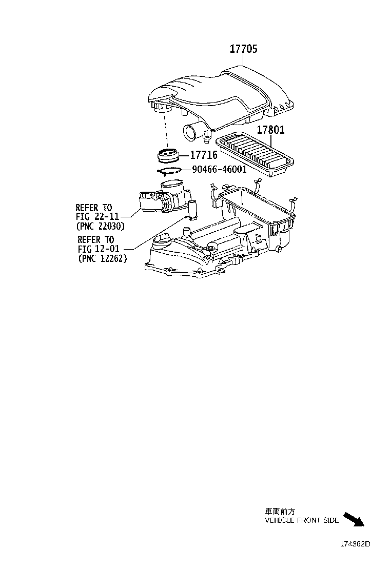 TOYOTA 17801-0J020 - Воздушный фильтр parts5.com