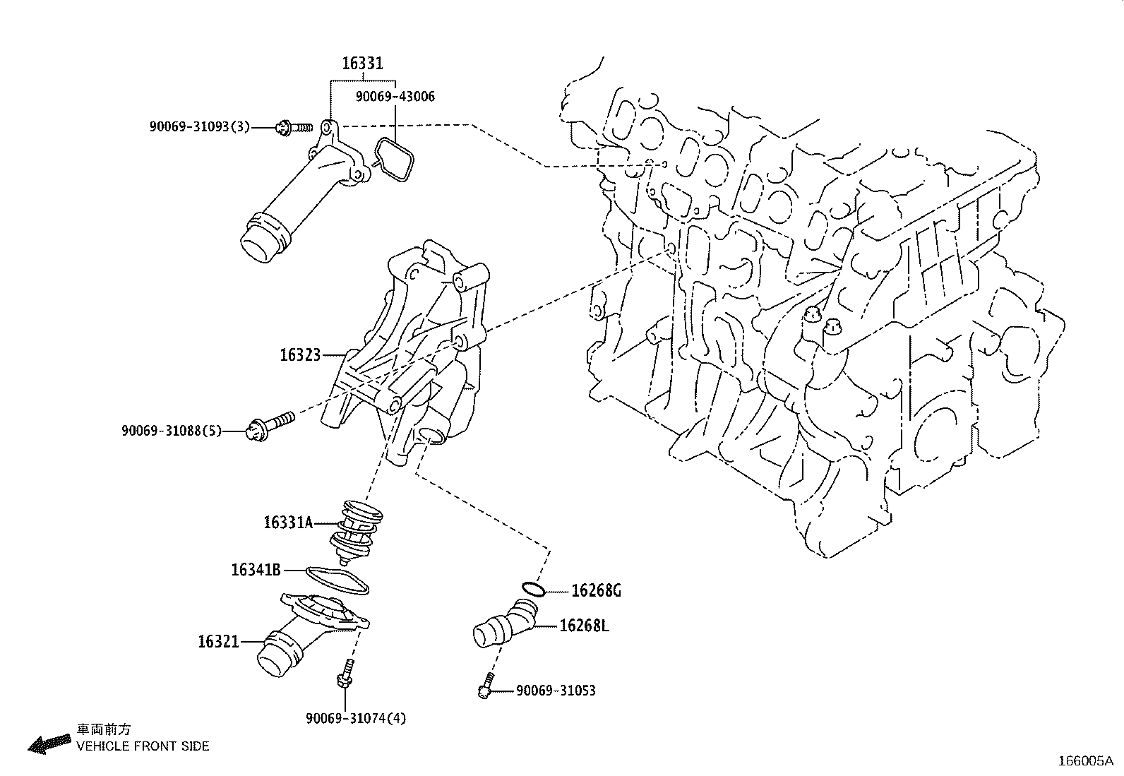 TOYOTA SU00400002 - Термостат, охлаждающая жидкость parts5.com